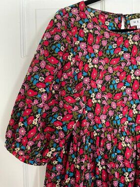 Wray Dress Size L Floral Midi Dress